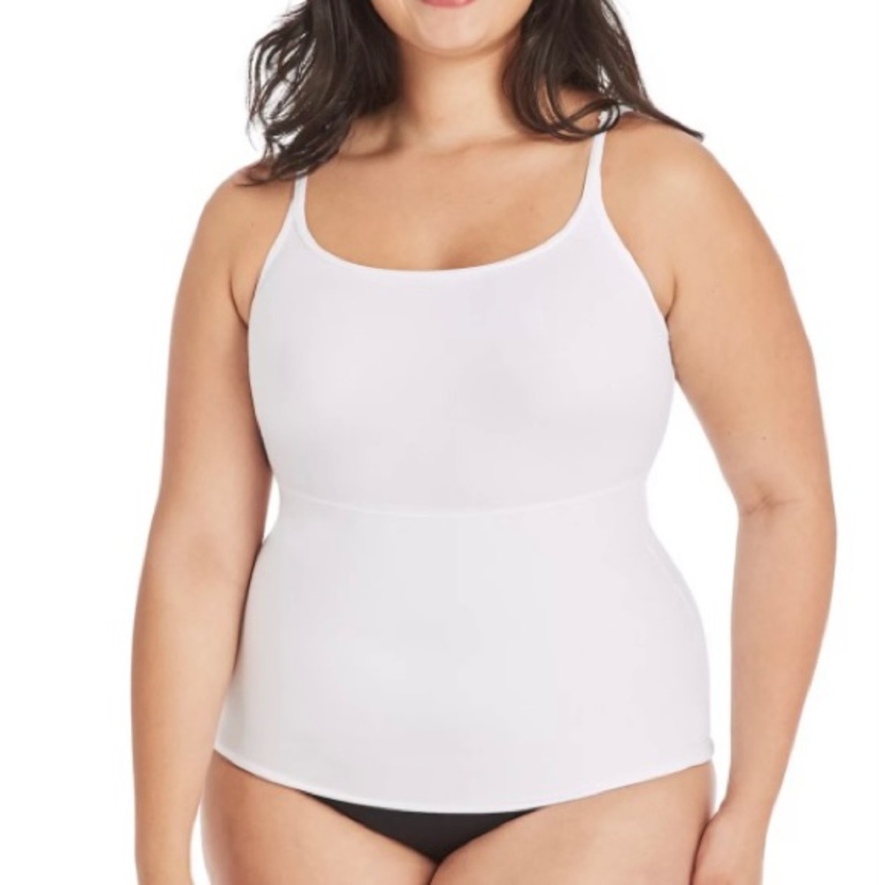 New with tags, maidenform foundation garment, white w/adjustable straps, size XL